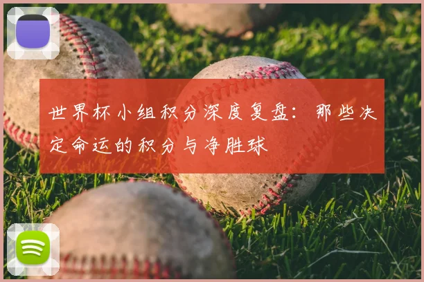 世界杯小组积分深度复盘:那些决定命运的积分与净胜球